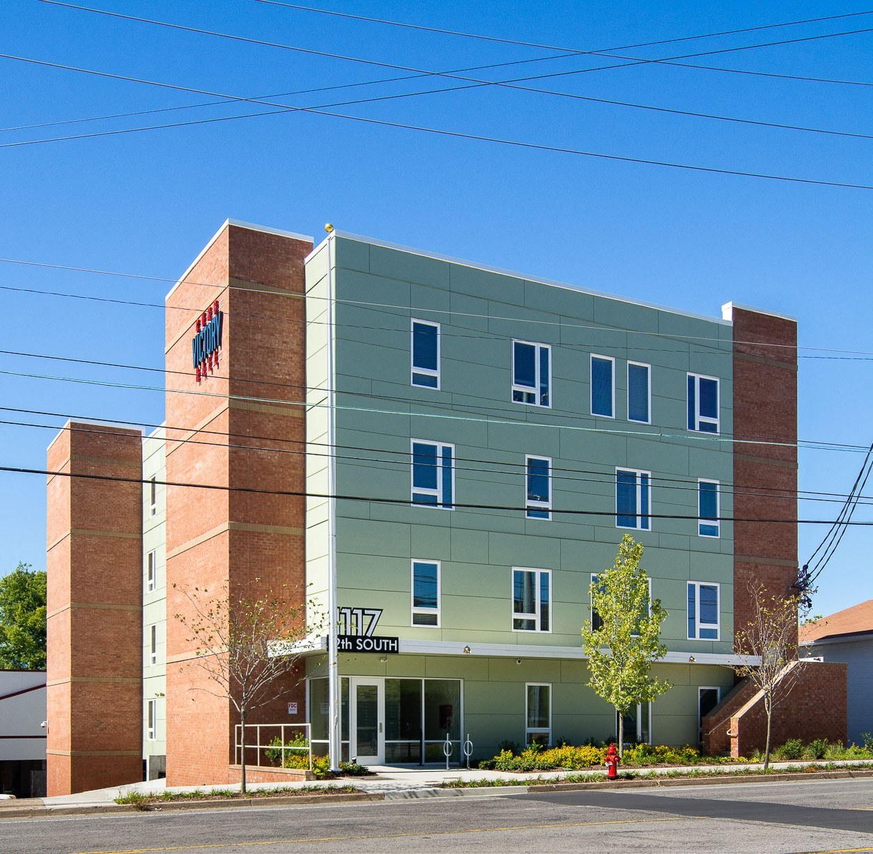 Curb Victory Hall